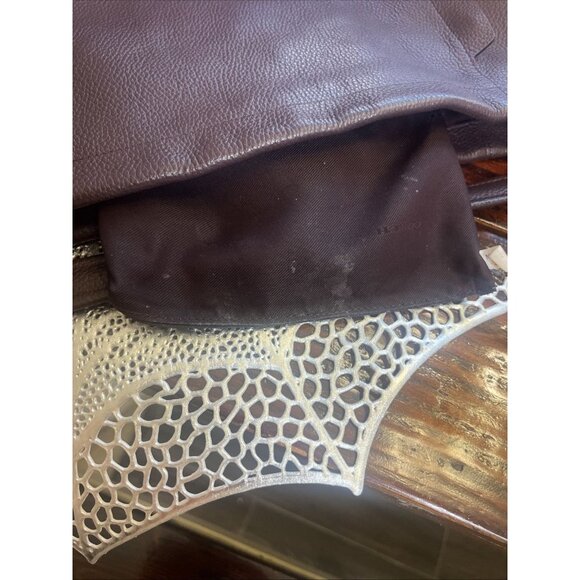 Coach Scout Hobo Pebbled Leather Deep Wine Purse Style E1505-34312 - Picture 16 of 16